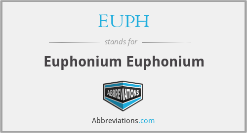 What is the abbreviation for euphonium euphonium?
